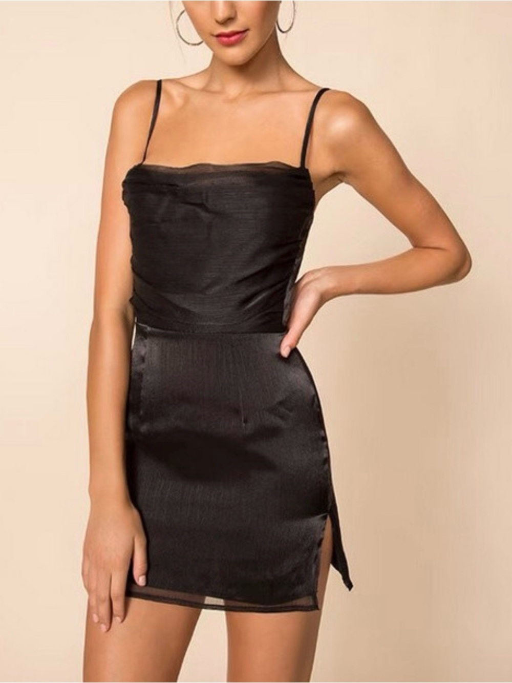 Revolve Superdown Lena Mini Dress L Black Formal Prom Homecoming Short Sexy